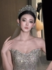 Cài tóc cô dâu vương miện đính đá pha lê_X22