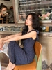 Váy chấm bi cổ vuông bèo ngực_Y77
