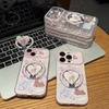 Ốp lưng hình hươu kèm giá đỡ điện thoại hình trái tim_O153 (Iphone, Huawei, Honor, OPPO, Vivo, Xiaomi & Redmi)