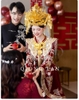 Váy cổ trang Trung Hoa tay áo rộng thêu hoa văn_I104