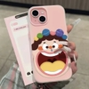 Ốp lưng mặt cười hoạt hình đính hạt pastel_O199 (Iphone, Huawei, Vivo, OPPO)