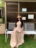 Váy maxi ren dài nữ tính nhẹ nhàng_Y15