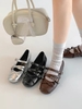 Giày búp bê quai dây phối khóa nữ tính_P07