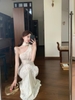 Đầm dạ hội ôm dáng cổ yếm thanh lịch_Y40