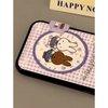 Ốp lưng Miffy caro tím, hình đôi thỏ dễ thương_O189 (Tất cả các dòng Iphone)