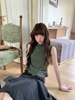 Áo sát nách chấm bi chân váy midi_V45