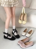 Giày búp bê buộc dây nơ cổ chân_P09