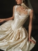LaceMade váy corset satin phối ren cổ điển_Y60