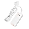 Trạm Sạc GaN 40W Baseus PowerCombo Digital PowerStrip 6IN1 ( 3 AC + 2 TypeC +USB ) Bảo Vệ Quá Tải BDIP