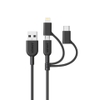 Cáp sạc 3 đầu 0.9M Anker Powerline II 3in1