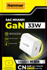 Cốc sạc 2 cổng GAN 33w Hammer H-S15 1C1U