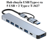 Hub chuyển USB/TypeC ra 5 USB + 2 TypeC T-3627