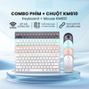 Bàn Phím + chuột màu combo bluetooth Không Dây FD - KM810
