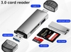Đầu Đọc thẻ đa năng ATUD-17 OTG 3in1: USB, TypeC cắm thẻ nhớ SD, TF, Usb