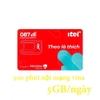 Sim itel MAY99 5G/ngày thường, free nội mạng, 99k/tháng