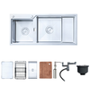 Chậu rửa bát 2 hố Nobinox Razia NJ575