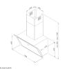 Máy hút mùi Malloca Plana K3444 - Nhập Thổ Nhĩ Kỳ