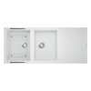 Chậu rửa bát đá Livello Smart 1160 White Silver