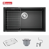 Chậu rửa bát đá Granite Konox Naros 760S Black