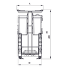 Phụ kiện rổ đa năng Hafele OMERO MULTI 547.11.002 | Inox 304 Nan Ovan (250mm)