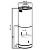 Máy hút mùi Latino LT-7038T | Áp tường Φ38cm | Hút mạnh 1400m3/h
