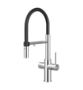 Vòi rửa bát Konox Combi Chrome - Thân mềm 3 đường nước