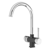 Vòi rửa bát Konox Trim-Water Black - 3 đường nước
