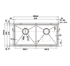 Chậu rửa bát Hafele WS R10 HS25-SSN2S-8644 567.94.023 – Chậu inox 2 hố
