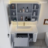 Tủ lavabo chậu đá đúc liền khối BOSSCO BC-E01X