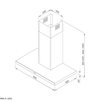 Máy hút mùi T shape Malloca MIN F205 - Nhập Italy
