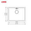 Chậu rửa bát Undermount Sink Cube 5444SU inox 304 cao cấp