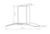 Máy hút mùi KOCHER K-226V (700mm/900mm) - Cảm biến vẫy tay - Đen nhám
