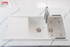 Chậu rửa bát đá Livello Smart 1160 White Silver