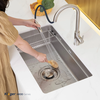 Chậu rửa bát Kluger KU7844FS Basic – POSCO 304 Linen chống xước