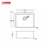 Chậu rửa bát Turkey Sink Neron 590U thiết kế 1 hố lắp âm