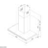 Máy hút mùi T shape Malloca ZETA K1573 - Nhập khẩu Thổ Nhĩ Kỳ