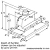 Máy hút mùi Bosch DFS097A51B Serie 4 - Âm tủ 90cm