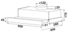 Máy Hút Mùi KAFF KF-TL1009B | Âm Tủ 90cm