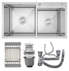 Chậu rửa bát 2 hố lệch FS 8245HSS