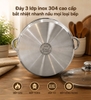 Nồi luộc gà AN30L Arber 13 lít inox 304 có xửng hấp