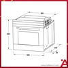 Lò nướng âm tủ Hafele HO-4KT70A 538.61.442 – Dung tích 70 lít