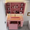 Tủ lavabo chậu đá đúc liền khối BOSSCO BC-E01H