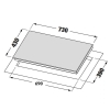 Bếp hỗn hợp 1 Từ 1 Hồng ngoại CZ TL875R