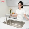 Vòi rửa bát Konox Volta Nickel - Dáng chữ T