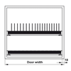 Rổ bát đĩa Hafele PRESTO 544.40.013 có khung - Inox 304 - 800mm