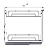 Rổ gia vị đa năng Hafele OMERO 547.10.066 | Inox 304 Nan Ovan (450mm)