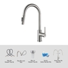Vòi rửa bát Kluger KLF0030S rút nóng lạnh – NOVA Series