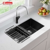 Chậu rửa bát đá Konox Veloci 760D Black