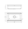 Chậu rửa bát 1 hố Nobinox LIRA NJ562D - Bề mặt Linen chống xước