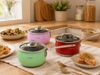 Quánh inox chống dính CH16D Arber 16cm, đáy 3 lớp